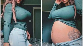 Drink too much water !!!!!! Belly go huge and full - 11:02 video - from Clips4sale