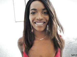 Daya Knight is a ravishing, ebony girl who likes to suck cock and get a facial cumshot - HD - 24:03 video - featuring Daya Knight - from Ebony8