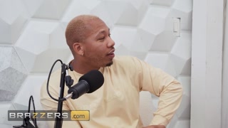 BRAZZERS - Podcast Turns Wild As Luna Star And Sinatra Monroe Join Ricky Johnson For Threesome Fun - HD - 14:57 video - from Pornzona