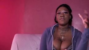 Ebony MOM with big booty gets interview hammered - SD - 13:39 video - from EbVids