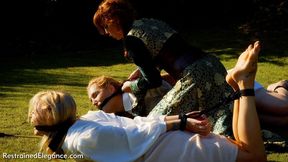 Ariel Anderssen Lucy Lauren Zoe Page Medieval Rubbish Gardeners (4K MP4, VID0512) - 4K - 15:24 video - from Clips4sale