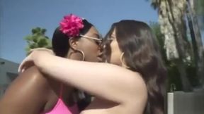 Strap On Lesbian - Victoria Cakes - 8:00 video - featuring Victoria Cakes - from AbEbony