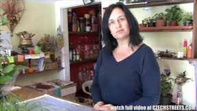Natural tits mature get fucked in flower store - HD - 5:55 video - from Analdin