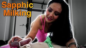 Sissy Husband One Finger Milking and Facesitting, Matriarch Ezada Sinn and Poodle, Matching Pink, Real Sapphic Training - HD - 13:41 video - featuring Ezada Sinn - from LoyalFans