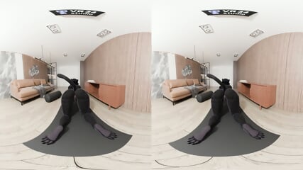 Furry Panther Ass Teasing in VR (Furry VR180 Video) - 4K - 1:56 video - from Eporner