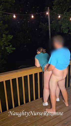 BBC Cucks Husband Outside on Deck - HD - 2:25 video - from xHamster
