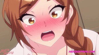 Ultra-kinky Tutor Pleads College girl For Intercourse after watching his rock hard man rod - HD - 6:11 video - from HentaiGem
