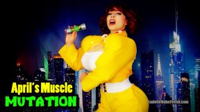 April’s Muscle Mutation - Mutagen Leak Causes MEGA Muscle Goddess Growth in this TMNT Cosplay Parody - HD - 14:32 video - from LoyalFans