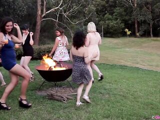 Campfire lesbos - HD - 12:05 video - from Amateur8