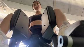Fit Latina with perky tits and shapely butt always rubs her pussy in the changing room - HD - 11:59 video - from AnySex