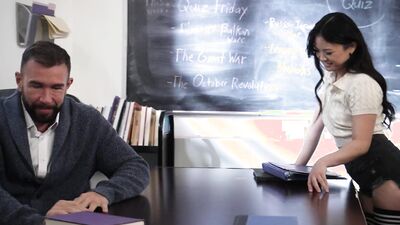Naughty BookWorms - Sexy Asian Student Lulu Chu Seduces Professor After Graduation - HD - 32:04 video - featuring Lulu Chu - from BabesTube