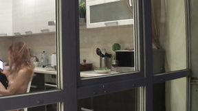”Watching my neighbour's naked hot GF goofing around in the kitchen” - SD - 4:00 video - from Trashreality