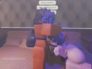 ROBLOX: Sexually Excited femboy gets face drilled and gang drilled by 2 large dicks - HD - 3:05 video - from FreePorn8