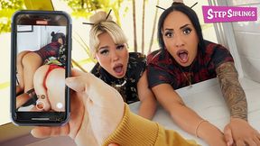 Step Sisters Luna Luxe & Kona Jade Get Stuck In The Window While Being Fucked By Their Stepbro - HD - 16:59 video - featuring Luna Luxe - from xHamster