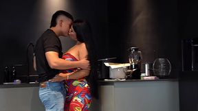 Cuckolded husband walks in on his busty Latina wife and her muscular guy friend - 21:18 video - from W1mp
