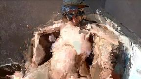 Pregnant sunbathing on balcony - HD - 0:54 video - from xHamster