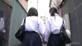 Asami Tsuchiya & Karen Haruki in Lesbian Bondage In The Rooftop - JapansTiniest - HD - 8:00 video - from AbLesbian