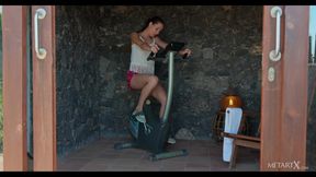 Mara Blake Rides Her Bicycle - HD - 2:10 video - from AbXXX