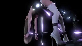 Blonde BDSM babe writhes on fucking machine - HD - 10:51 video - from XXXShake