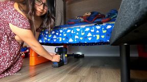 Stepmommy Using Her New Vacuum to Clean - HD - 11:29 video - from FapHouse
