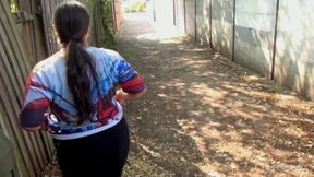 Short and thick brunette outdoor pising and public flashing - HD - 7:14 video - from xHamster