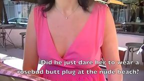 Exhibitionist Wife #81 FULL VIDEO - Russian MILF Tatiana Upskirt Flashing While Having Lunch With Husband And He Plays With Her Shaved Pussy In Public! - 12:06 video - featuring Jack Moore - from XVideos