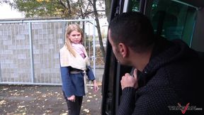Stranger offers a ride to cute lost blonde and fuck her in driving van - 4K - 8:12 video - from xHamster