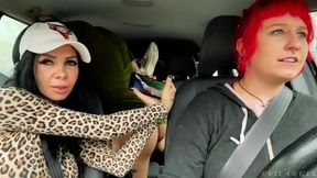 Brittany Bardot and Megan Inky are fucking on the backseat - HD - 15:00 video - featuring Proxy Paige - from OK.XXX