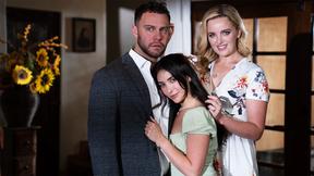 ”MILF step mom swaps teen stepdaughter for a threesome with hubby” - HD - 6:16 video - featuring Charlie Forde - from LesbianBliss