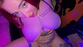 POV fuck with hot inked BBW redhead stripper in VIP room - HD - 11:26 video - from XGroovy
