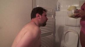 Pizza seasoned with her piss - HD - 2:54 video - from xHamster