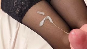 Compilation of Amateur Cumshots on Pussy, Legs in Pantyhose, Ass. Close-up - HD - 6:05 video - from xHamster