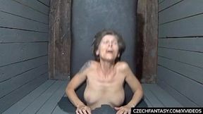 Mature MILF gang bang at the authentic Czech gloryhole party - 5:10 video - from MatureKinkys