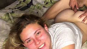 Cute Blonde got fucked in her anal hole for the first time - HD - 5:24 video - from AnySex