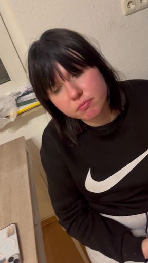 18 Year Old Loves to Suck in Kitchen - HD - 1:10 video - from FapHouse