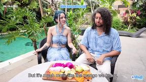 She wakes up her colleague with a blowjob and a fuck in Bali - French alt vlog with subtitles KHALAMITE - HD - 23:32 video - featuring Noochka - from xHamster