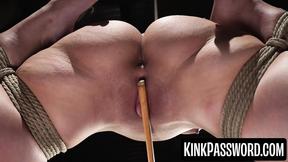 ”Kinky daddy canes bound Victoria Voxxxs twat into shaking ruin” - 7:00 video - featuring Victoria Voxxx - from TransHero