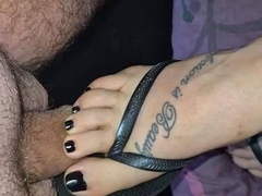 Mistress cherri - Foot Job In Flip Flops - 7:26 video - from VipTube