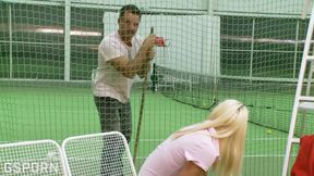 Hard Anal Sex Fucking the Ass of Blonde Teen in the Tennis Court - 4K - 8:12 video - from xHamster