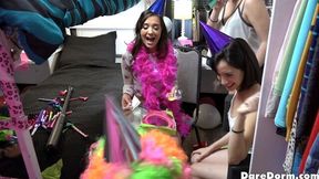 Bitchy partying sluts Gia Paige and Nora Doll are fucking with random guys - HD - 15:00 video - from OK.XXX