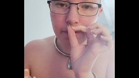 Join me as I attempt to stretch my septum piercing up to 6g(4mm) so I can put an even thicker ring in it. - HD - 3:25 video - from xnxxGold
