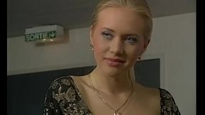 Italian blonde secretary takes double penetration in vintage style - SD - 12:05 video - from W4NKR