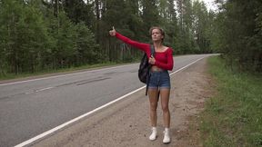 sexy hitchhiker eva lexx got her first anal sex with a stranger who fucked her hard in the ass flx006 - HD - 1:35 video - from PissVids