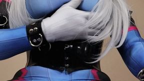 DVa Kigurumi Unzips her Silicone Pussy & Vibrates Inside Skintight Silicone Bodysuit & Zentai - SD - 9:23 video - from Clips4sale