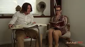 Mature MOM teacher Ruby Lynne and her younger student