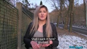 Public Porn - painfully cute blonde teen gets creamy horny having sex outdoors - HD - 15:14 video - from FapLane