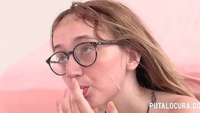 Blonde geek gets rough ass fucking and slapping - HD - 11:04 video - from XXXShake