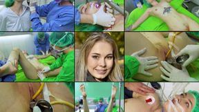 Mimi OR Gyno Procedure with Intubation, Speculum, ECG, BP, Cath (in HD 1920X1080) - HD - 16:40 video - from Clips4sale