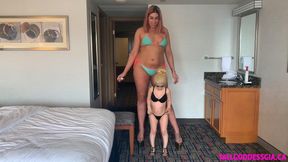 Gia the Giant and Tiny Texie  Size Comparison - HD - 11:58 video - from LoyalFans