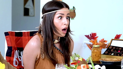 At dinner, my stepdad gave me a naughty look, slid his foot under the table, and slowly pushed his big toe into my pussy. I shivered with lust, trying to hide it. So hot! - HD - 7:30 video - from Rock.PORN